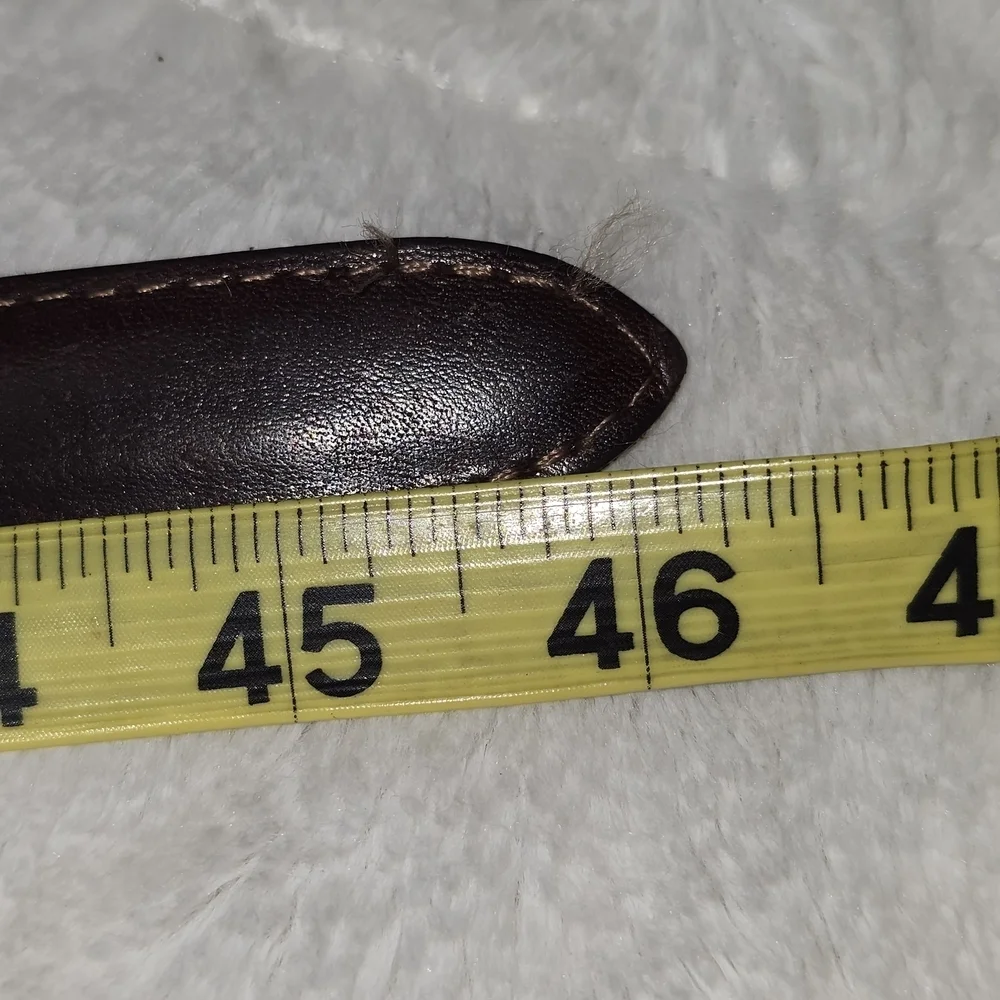 Vintage Women's Braided Leather Belt - Dark Brown Xl
